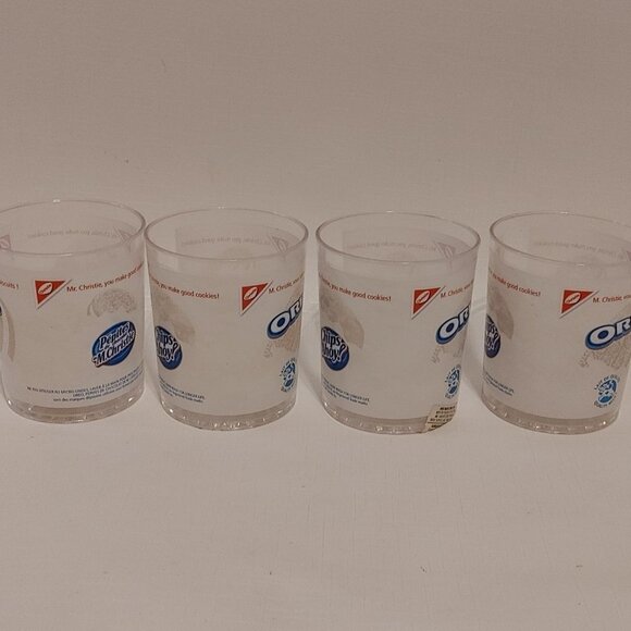 LOT of 4 OREO Cookie Plastic Milk Cups Dairy Farmers of Ontario Christie… - Picture 4 of 5